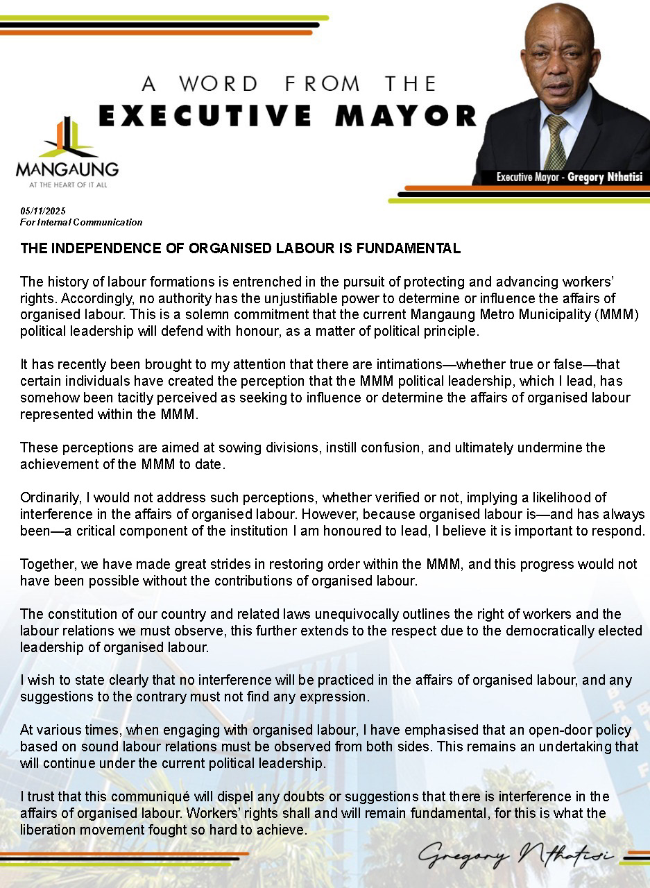 Cllr Gregory Nthatisi
